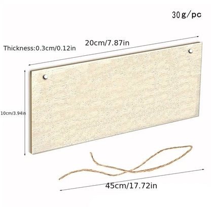 Wooden Reminder Plaque - Dogs Here Do Not Knock